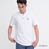 GALLOP : เสื้อยืดคอกระดุม T-SHIRT (Henley neck) รุ่น GT9151 สีขาว / ราคาปรกติ 790.-