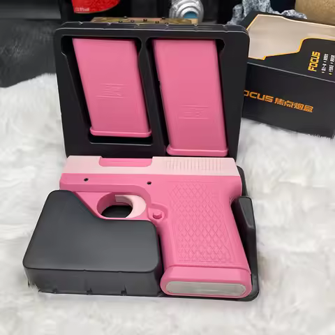New Clip Gun Type Butane Gas Lighter Three Capacity Cigarette Holder Windproof Jet Blue Flame Lighte