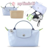 OPTIMISTI Insert Bag, Portable Felt Linner Bag,  Storage Bags Travel Multi-Pocket Bag Organizer Longchamp Mini Bag