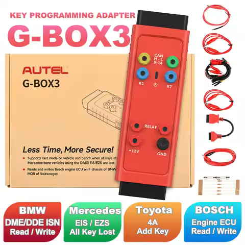 Autel GBOX 3 Key Programming Accessory Key for Mercedes-benz and BMW, Work with Autel KM100, IM508, 