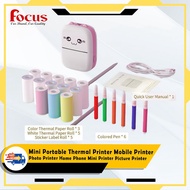 Mini Portable Thermal Printer Mobile Printer Photo Printer Home Phone Mini Printer Picture Printer