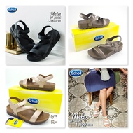 Scholl Mela 2F-2596 รองเท้ารัดส้นหญิง รองเท้าแตะหญิง รองเท้าสุขภาพหญิง