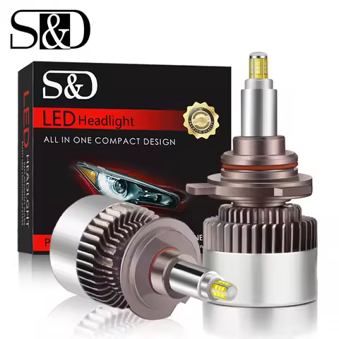 2pcs 80W Canbus H1 H7 D1S D2S D3S D4S LED H8 9005 HB3 9006 HB4 H11 Led Headlights Bulbs 9012 HIR2 36