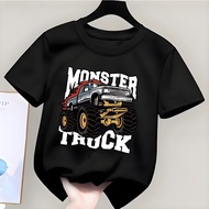 Lsingers Kids Unisex Children's T-Shirts for Boys and Girls Ideal 6-13 Years Old Monster Truck Car M