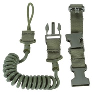 Multifunctional Lanyard Gun Rope Safety Rope Anti-Lost Outdoor Military Fan Spring Wear-Resistant El