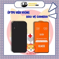 COMBO TPU case, tempered glass for Samsung A12, A22 4G, A22 5G, M12, M32, M33, M53, M62 with super d