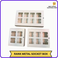 RANK Swithces Metal Box - 4 Switch / 6 Switch /  8 Switch  BOX