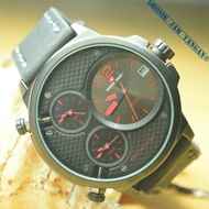 JAM TANGAN PRIA SWISS ARMY TRIPLE TIME (3 JAM) BLACK ORIGINAL