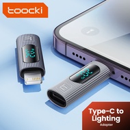 Toocki USB Type C To Lightning OTG Adapter PD 20W Digital Display Snyc Fast Charge Data OTG For iphone Earphones USB C Adapter