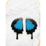 Original Real Butterfly Wings Specimen Cicada Wings Wings Resin Epoxy Earrings Necklace Accessories 