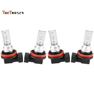 4pcs H8 H11 H16 Led Fog Light Bulb, H16 Led Fog Lamp High Power Csp-Y11, Cool White 6500K