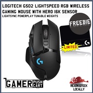 Logitech G502 Lightspeed RGB Wireless Gaming Mouse with Hero 16K Sensor Lightsync, PowerPlay, Tunabl