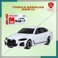 Tomica Diecast Car bmw i4 White 036 Children's Toy