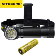 ไฟฉายคาดศีรษะ HC35 Nitecore ของแท้2700ลูเมน4x เหยียบ XP-G3 S3 LED รุ่นต่อไป21700รูปตัว L พร้อมไฟฉายคาดศีรษะแบตเตอรี่4000MAh