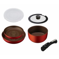 IRIS OHYAMA 可拆式鑽石塗層IH易潔鑊 6件套裝