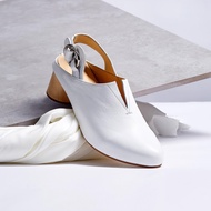 make a move รองเท้าส้นสูง White-Pecan Slingback Heels *หากสินค้าพร้อมส่งหมด สามารถกดสั่งซื้อเป็นสินค