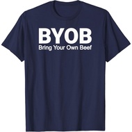 Adult Clothes Bring Your Own Beef BYOB Farming T-Shirt Fashion Clothing Tops T-shirts for Men and Wo