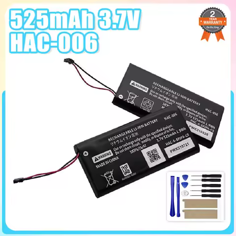 2x 525mah HAC 006 HAC-006 Battery for Nintendo Switch NS joy-Con HAC 006 HAC-015 HAC-016 HAC-A-JCL-C