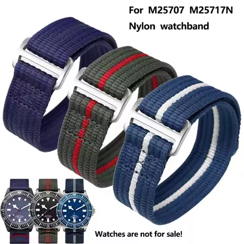 22mm High quality nylon watchband for TUDOR collar hidden FXD /Biwan/1958 series integrated nylon st
