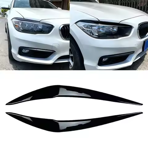 2pcs For Headlight Cover Eyelid Eyebrow For F20 F21 1-Series 116i 118i 120i 125i 128i Hatchback 2015