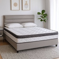 Moku Home LINER fabric divan base queen size divan bed frame-light grey