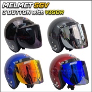SGV HELMET SGV 60 SIZE L(3 button)Topi Keledar SGV Helmet | Helmet Motorycle Open Face