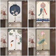 Chinese Style Door Fabric Partition Home Bedroom Living Room Shelter Toilet Bathroom Curtain