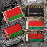 Belarus Flag Velcro Badge Camouflage Reflective Flag Badge Tactical Morale Badge Military Fan Unique