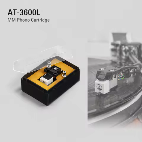AT-3600L MM Phono Cartridge Black Stylus Universal Mount for Turntables Compatible with Audio-Techni