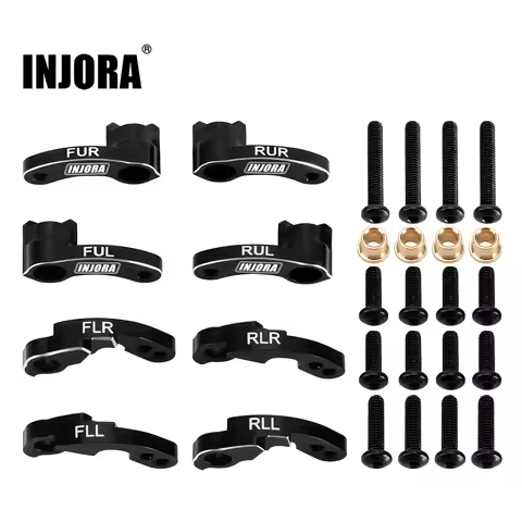 INJORA CNC Aluminum Shock Flex Blades for 1/18 RC Crawler TRX4M Upgrade (4M-33)