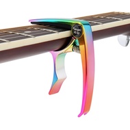 Colorful Zinc Alloy Metal Guitar Capo with Pin Puller for Guitar Bass Ukulele