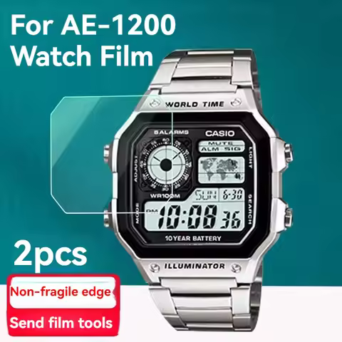 For Casio AE1200Wh AE-1200 AE-1300 AE1200 AE-1200WHD Watch Film AE-1200WH/WHB-1A Mirror Screen Prote