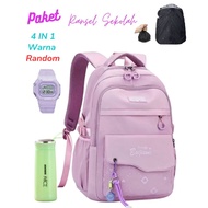 HIJAU School Backpack Bajjawiel School Backpack Women's Blue Green Backpack