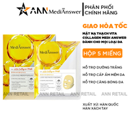 Mặt Nạ Thạch Medi Answer Vita Collagen Mask 37g Hộp 5 Miếng - Mặt Nạ Thạch Dưỡng Trắng Da Hàn Quốc C
