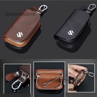 Suzuki Leather Car Key Bag Keychain Accessories for Alto APV Grand Vitara Jimny Swift SX4 Vitara