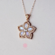 Rosenmarry/สร้อยคอจี้พลอยแท้ ตัวเรือนเงินแท้ จัดส่งพร้อมกล่อง RN127 พลอยแท้เสริมดวง ของขวัญ