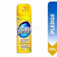 Pledge Natural Beauty Furniture Polish Spray Lemon / Shine Restore Protect Furniture, 330g