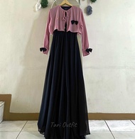 Gamis dewasa seruti set iner dres terbaru kekinian