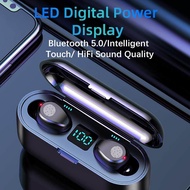 Webrand Wireless Bluetooth Earphone V5.0 F9 Linkee Waterproof Wireless Earbuds LED Display with Micr