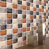 🔥DK Boutique 6PCS 3D Mosaic Waterproof Bathroom Kitchen Decoration PVC Tiles Decal Sticker
