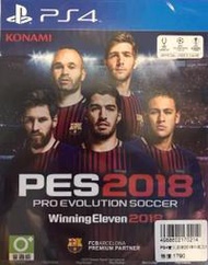 【普雷伊-桃園】暫缺★【PS4世界足球競賽 實況足球 Winning Eleven 2018 PES 中文版】