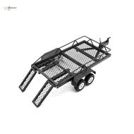 Black RC Car Metal Hitch Mount Trailer Upgrade Parts Accessories for 1/24 RC Trx4m Scx24 Fms24 FMS18