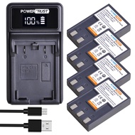 PowerTrust 1600mAh NB-1L NB-1LH NB1L NB1LH Battery and LED Charger for Canon S100 S110 S230 S400 S410 Digital Cameras