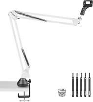 NEEWER Suspension Boom Arm Scissor Mic Stand, Microphone Arm Desk Stand with 3/8" to 5/8" Screw, Cab