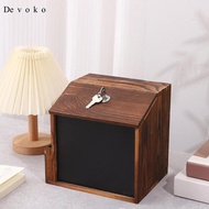 Devoko Wooden , Comment Box, Tip Collection Box, Tip Drop Donation Box for Tip Collection