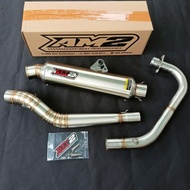 Knalpot Racing Original AM2 Best Performance Cb Gl Mp tiger Model Bulat Jenong
