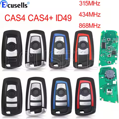 CAS4 868/315/433mhz Car Remote Smart Key For BMW 1 3 5 7 Series CAS4 System Auto Vehichle Keyless KR