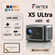 FINTEX X5 Ultra Projector 1200 ANSI Auto Focus Support 8K/4K Smart Daytime Viewing Home Theater High