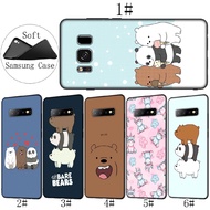 Samsung Galaxy S10 E S8 S9 Plus S7 Soft Cover We Bare Bears funny Phone Case