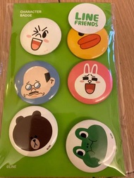 LINE Friends pins / LINE 公仔扣